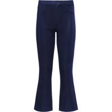 L'agence Kendra Coated Cropped Flare Jeans - Midnight Coated