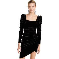 Veronica Beard Toki Velvet Minidress - Black