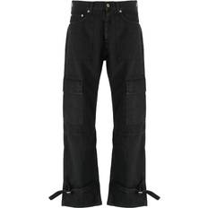 Off-White Wave Off Canvas Cargo Pants - Black