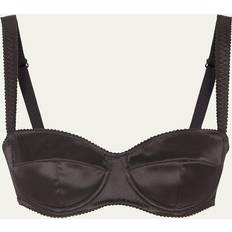 Svarta Underkläder Dolce & Gabbana Silk Balconette Bra Underkläder Dam Black