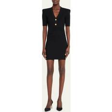 Balmain Robe Courte Moulante - Noire
