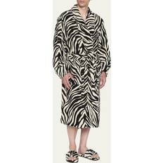 Herren - Mehrfarbig Morgenmäntel & Bademäntel Tom Ford Black & White Zebra Robe XLBJB BLACK/ECRU