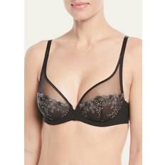 Delice Sheer Plunge Underwire Bra