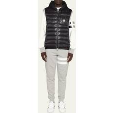 Moncler L Vests Moncler Ragot Hooded Down Gilet - Black