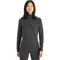 Icebreaker Vertex L/S Half Zip Alpine Geo W - Black/Snow