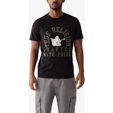 True Religion Mens Jet Black Crafted Classic T-Shirt - Black