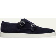 Santoni Homme Sneakers Santoni Men's Double-Monk Strap Suede Sneakers