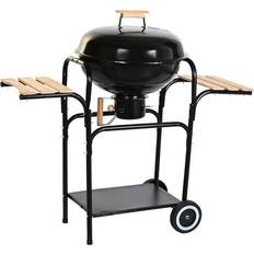 No lid Charcoal BBQs Dkd Home Decor Wood Steel 95