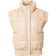 Leder Westen Guess Anne Vest Beige