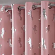 Pink Curtains & Accessories 46" Dreamscene Unicorn