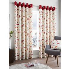 Cotton Curtains & Accessories Fusion Beechwood Leaf Trail