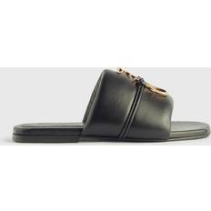 JW Anderson Sort Lædersandal Elegant Stil - Sort