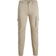 Organic Fabric Trousers Jack & Jones Paul Hose Hellbeige