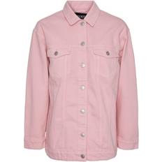 Pieces Tika Denim Jacket - Pink