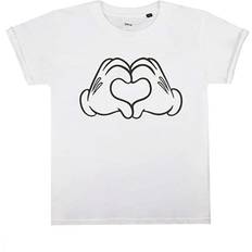 Girl's Love Hands Mickey Mouse T-Shirt White