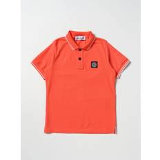 Polo Arancione Bambino in Piquet di Cotone