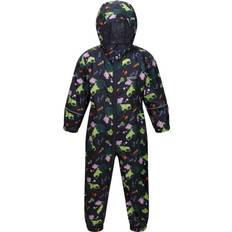 Regatta Childrens/kids Pobble Peppa Pig Tractor Waterproof Puddle Suit (navy)