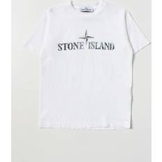 Stone Island T-shirt - Hvid m Logo