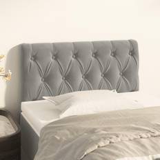 vidaXL Grigio Chiaro 80x7x78/88 cm In Velluto Testiera