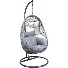 Garden & Outdoor Furniture Charles Bentley Rattan Egg Shaped Garden Swing