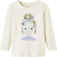 Name It Langarmshirt Nmfberry Buttercream - Beige