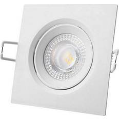 Downlight led Edm Downlight LED 5W carré 110mm Blanc Blanc Naturel 3200K