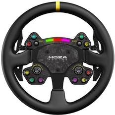 Roues Moza Racing Rs V2 Steering Wheel Round Leather(Black)