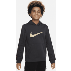 Guld Hoodies Børnetøj Nike Sportswear Repeat-pullover-hættetrøje fleece til større børn (drenge) grå