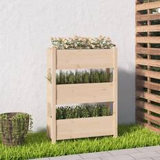 vidaXL Planter 77x25x104.5 Solid Wood Pine