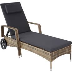 Sonnenliegen tectake Rattan garden sun