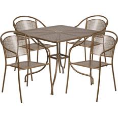 Multicolored Patio Dining Sets Flash Furniture Oia Commercial Grade 35.5" Patio Dining Set