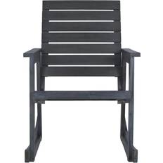 Gray Outdoor Rocking Chairs Safavieh Alexei Collection FOX6702A Rocking