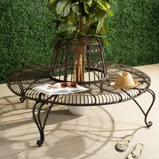 Outdoor wrought iron patio furniture Safavieh Ally Darling Garden Bench