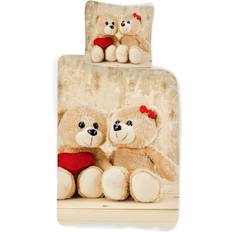 Non toxique Ensembles de lit Borg Living Teddy Bear Duvet Set 39.4x55.1"