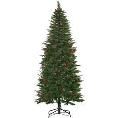 Christmas Trees on sale Homcom Pencil Artificial Christmas Tree 210cm