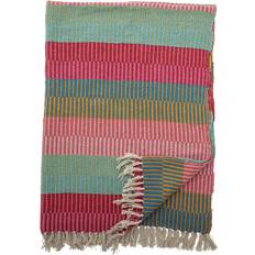Bloomingville Isnel Manta Gris, Multicolor, Verde, Azul (160x130cm)