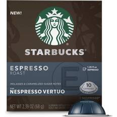 Dark Roast K-cups & Coffee Pods Starbucks Espresso Roast Nespresso Vertuo 2.4oz 10