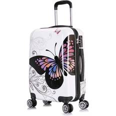 InUSA 24 Medium Hardside Spinner Luggage with Ergonomic Butterfly Four Spinner Wheels