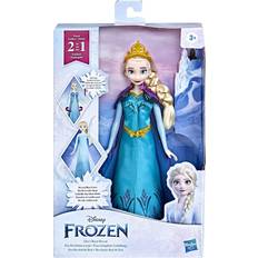 La Reine des Neiges Poupées et Maisons de Poupée Hasbro Disney Frozen Elsas Royal Reveal Elsa Doll with 2 in 1 Fashion Change