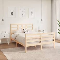 vidaXL 120x190 Small Double massivt Sengeramme