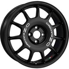 Vita Bilfälgar OZ Leggenda Matt Black White Lettering 7x17 4/108 ET42 B75