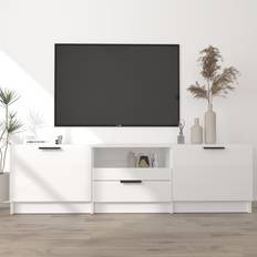 Tv bänk vit högglans vidaXL vit högglans TV-bänk