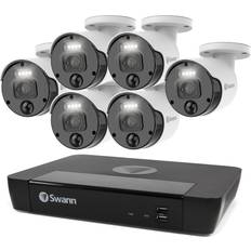 Poe security camera system Swann 4K Upscale 8-Channel 6-Camera Masters