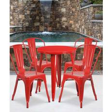 Patio Dining Sets Flash Furniture Round Patio Dining Set