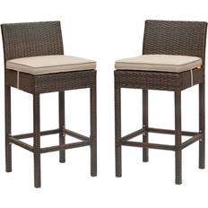 Black Outdoor Bar Stools modway Conduit Bar Stool