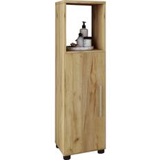 Badezimmerschränke Midischrank Flandu Eiche 31 x 93 x 30 cm