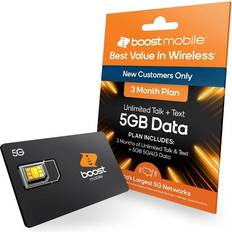 Memory Cards Boost Mobile 3 Mo/5GB SIM