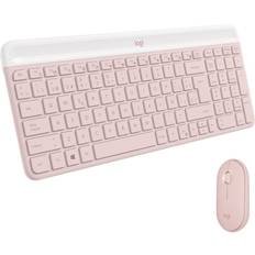 Logitech Rosa Teclados Logitech MK470 Slim Combo Rosa Qwerty Español Rosa