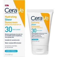 CeraVe Sunscreens CeraVe Hydrating Sheer Sunscreen SPF Body Mineral Chemical