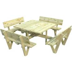 Palmako Piknik Pöytäryhmä Arthur 274 x 274 cm Vihreä